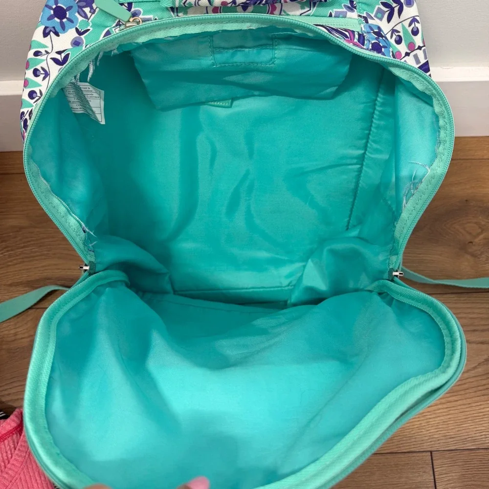 PBteen Large Backpack Boho Medallion Turquoise Purple School Book Bag Organizer